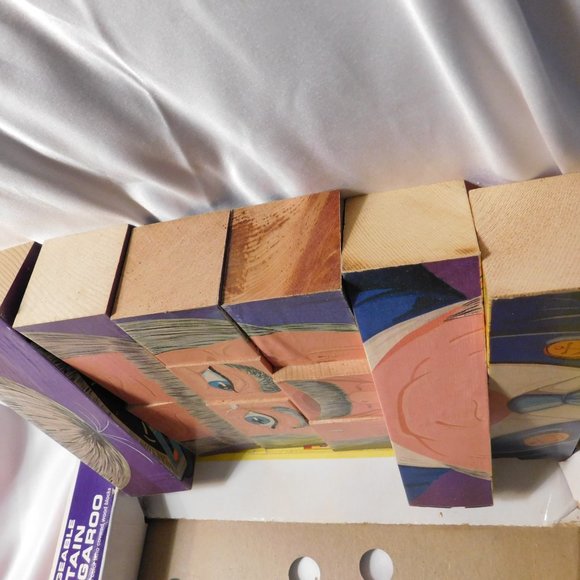 Playskool Captain Kangaroo Wood Face Changing Block Puzzle Vintage 1969 - Picture 5 of 7